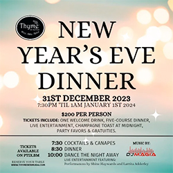 NYE at Thyme